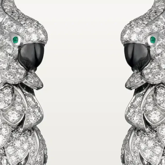 Faune Et Flore De Cartier Earrings, Paved Faune Et Flore De Cartier Earrings, Paved