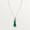 Faune Et Flore De Cartier Necklace, Emerald Beads, Paved