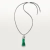 Faune Et Flore De Cartier Necklace, Emerald Beads, Paved