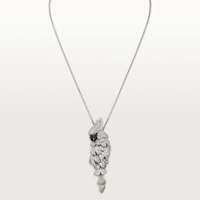 Faune Et Flore De Cartier Necklace, Paved