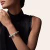 Geometrie & Contrastes Bracelet, Turquoise, Paved Geometrie & Contrastes Bracelet, Turquoise, Paved