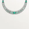 Geometrie & Contrastes Necklace, Chrysoprase, Paved Geometrie & Contrastes Necklace, Chrysoprase, Paved