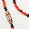 Geometrie & Contrastes Necklace, Coral, Paved Geometrie & Contrastes Necklace, Coral, Paved