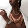 Geometrie & Contrastes Necklace, Onyx, Multi-Wear, Paved Geometrie & Contrastes Necklace, Onyx, Multi-Wear, Paved