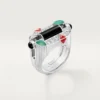 Geometrie & Contrastes Ring, Chrysoprase, Paved Geometrie & Contrastes Ring, Chrysoprase, Paved
