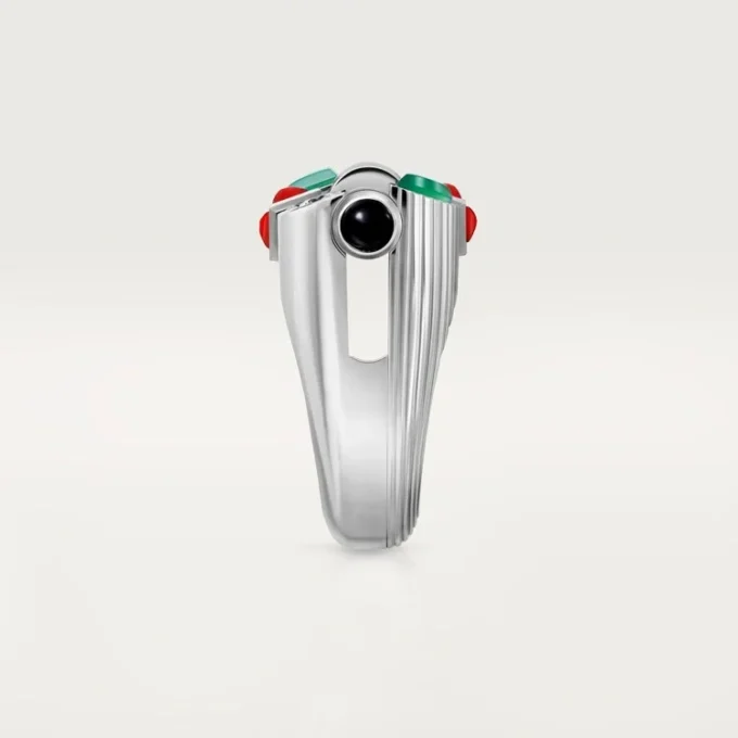 Geometrie & Contrastes Ring, Chrysoprase, Paved Geometrie & Contrastes Ring, Chrysoprase, Paved