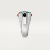 Geometrie & Contrastes Ring, Chrysoprase, Paved Geometrie & Contrastes Ring, Chrysoprase, Paved