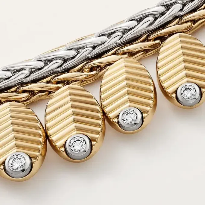 Grain De Cafe Necklace, Diamonds Grain De Cafe Necklace, Diamonds