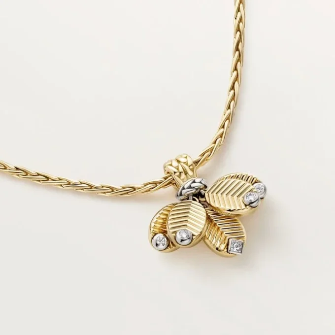 Grain De Cafe Necklace, Diamonds Grain De Cafe Necklace, Diamonds