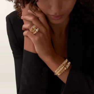 Grain De Cafe Ring, Diamonds