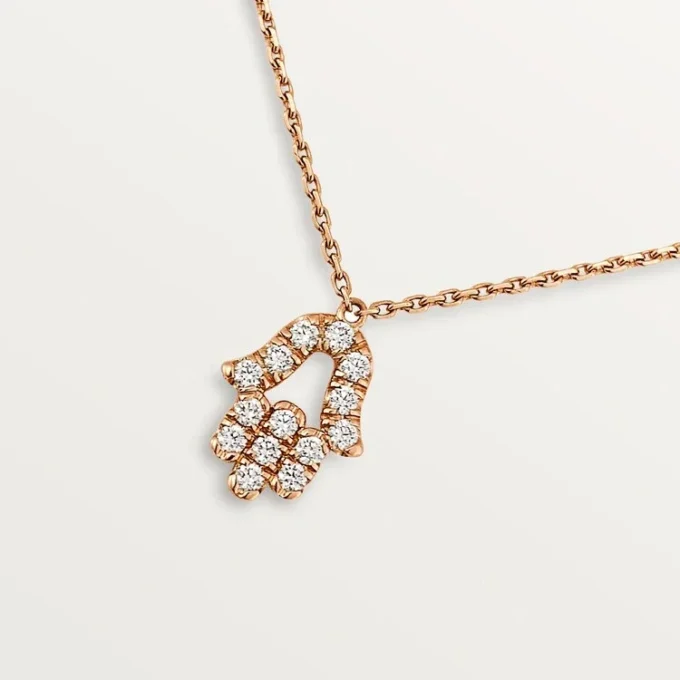 Hearts and Symbols Pendant – Pink Gold, Diamonds – Cartier
