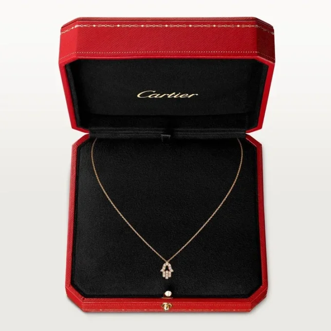 Hearts and Symbols Pendant – Pink Gold, Diamonds – Cartier