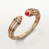 Geometrie & Contrastes Bracelet, Coral, Paved Geometrie & Contrastes Bracelet, Coral, Paved