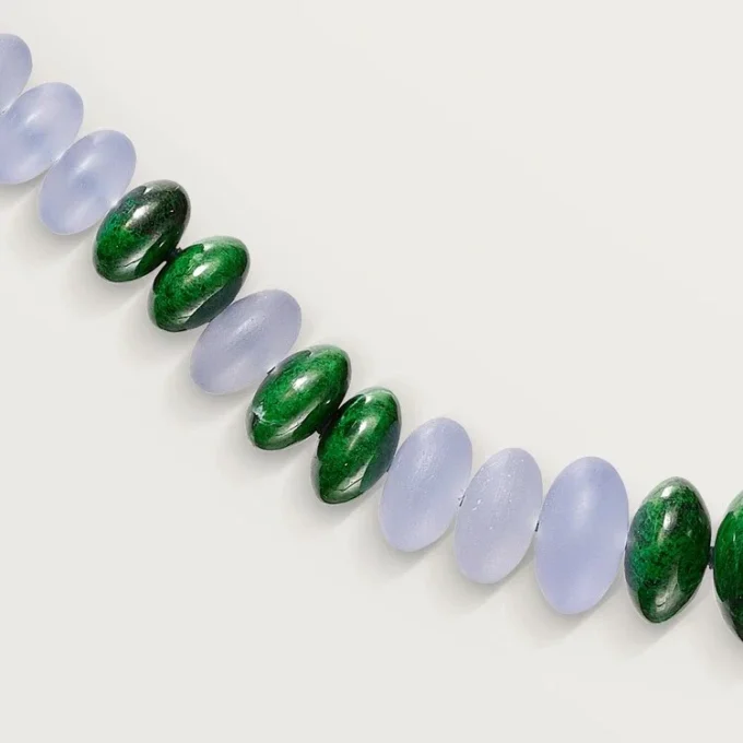 High Jewelry Necklace – White Gold, Chalcedony, Skarn, Turquoise, Black Lacquer, Diamonds – Cartier