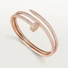 Juste Un Clou Bracelet, Double, Half-Paved Juste Un Clou Bracelet, Double, Half-Paved