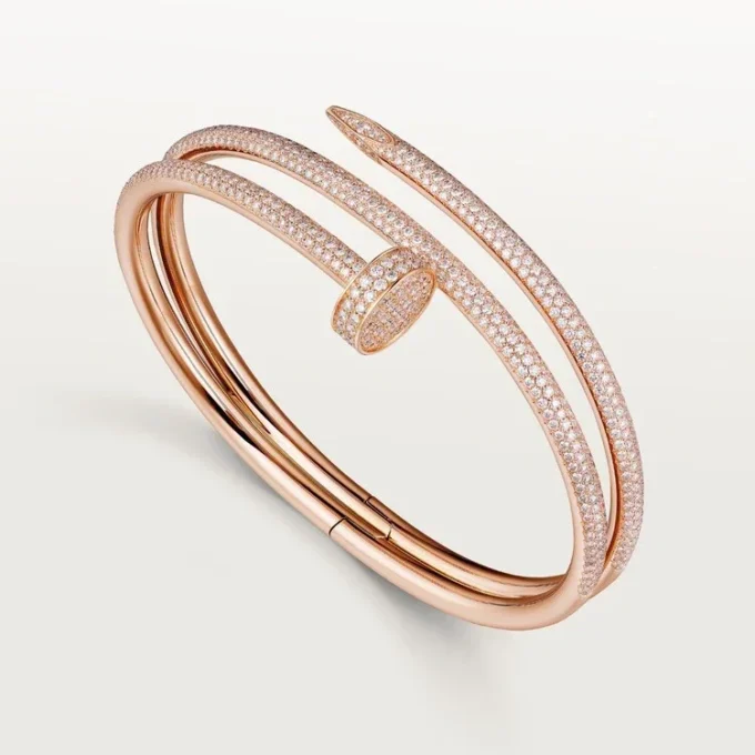Juste Un Clou Bracelet, Double, Half-Paved Juste Un Clou Bracelet, Double, Half-Paved
