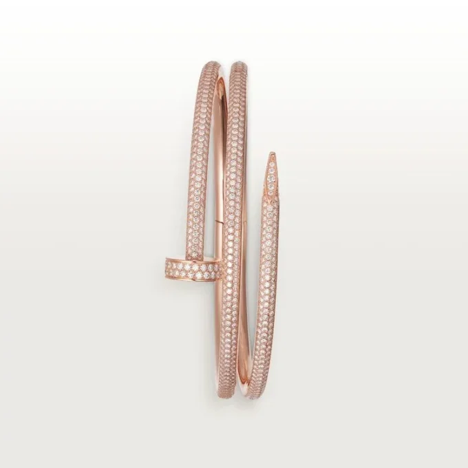 Juste Un Clou Bracelet, Double, Half-Paved Juste Un Clou Bracelet, Double, Half-Paved