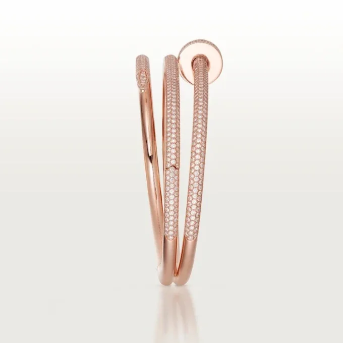 Juste Un Clou Bracelet, Double, Half-Paved Juste Un Clou Bracelet, Double, Half-Paved