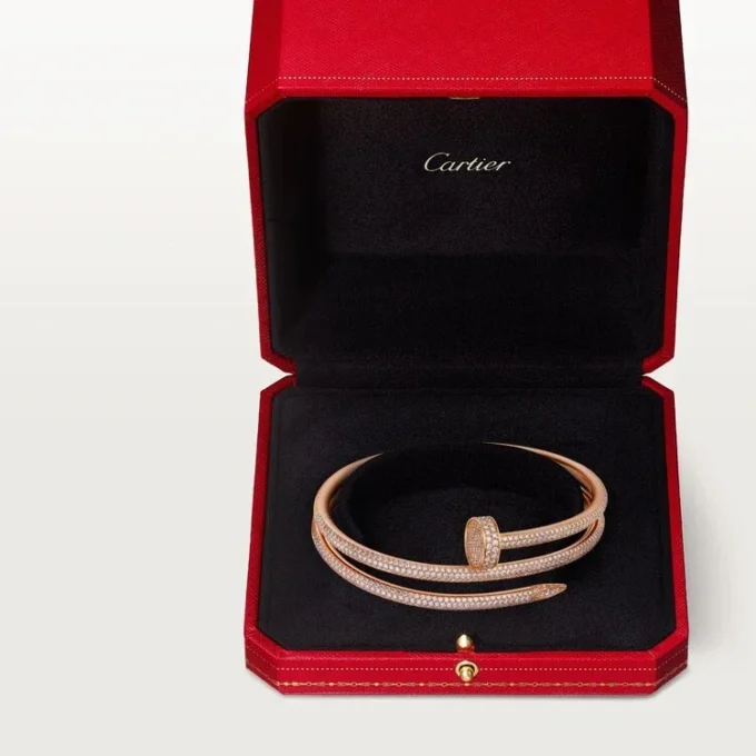 Juste Un Clou Bracelet, Double, Half-Paved Juste Un Clou Bracelet, Double, Half-Paved