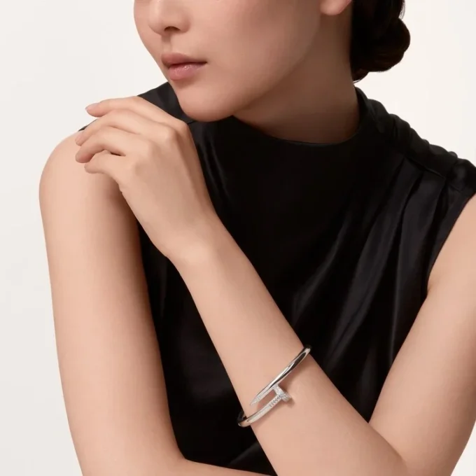 Juste Un Clou Bracelet, Large Model, Diamonds