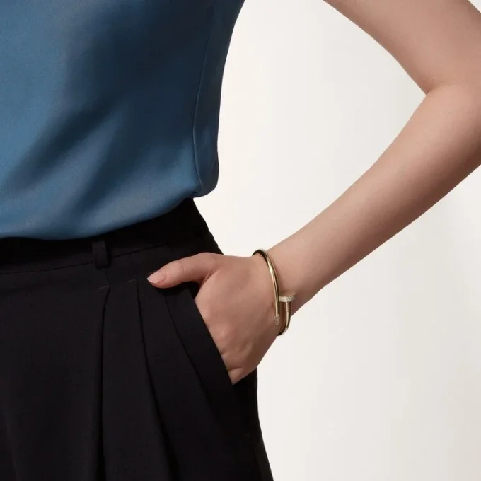 Juste Un Clou Bracelet, Large Model, Diamonds
