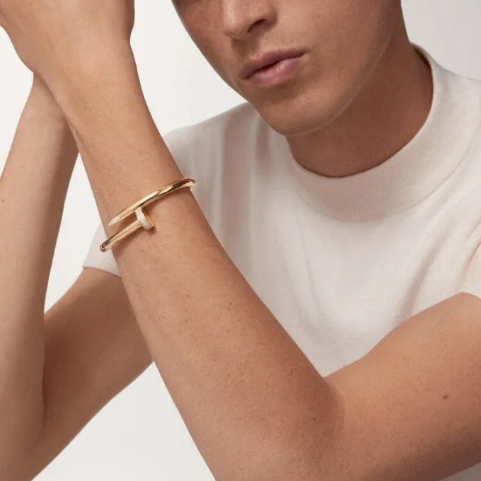 Juste Un Clou Bracelet, Large Model, Diamonds