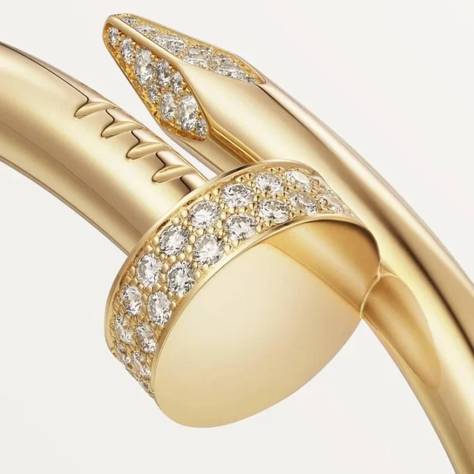 Juste Un Clou Bracelet, Large Model, Diamonds