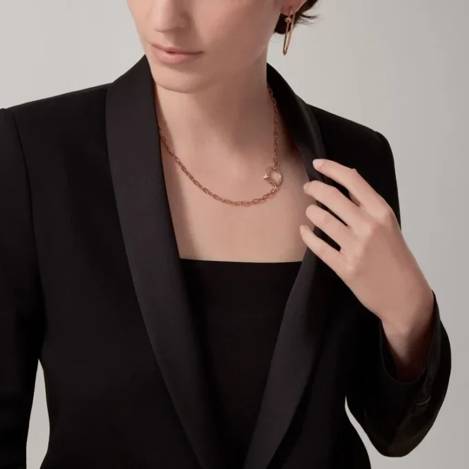 Juste Un Clou – Diamond Chain Necklace in Rose Gold | Cartier Us Juste Un Clou – Diamond Chain Necklace in Rose Gold | Cartier Us