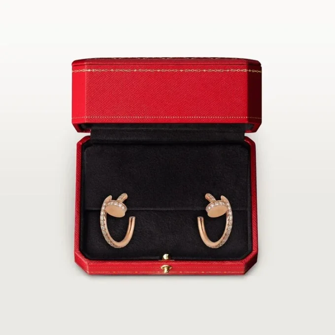 Juste Un Clou Diamond Hoop Earrings, Rose Gold | Cartier Us Juste Un Clou Diamond Hoop Earrings, Rose Gold | Cartier Us