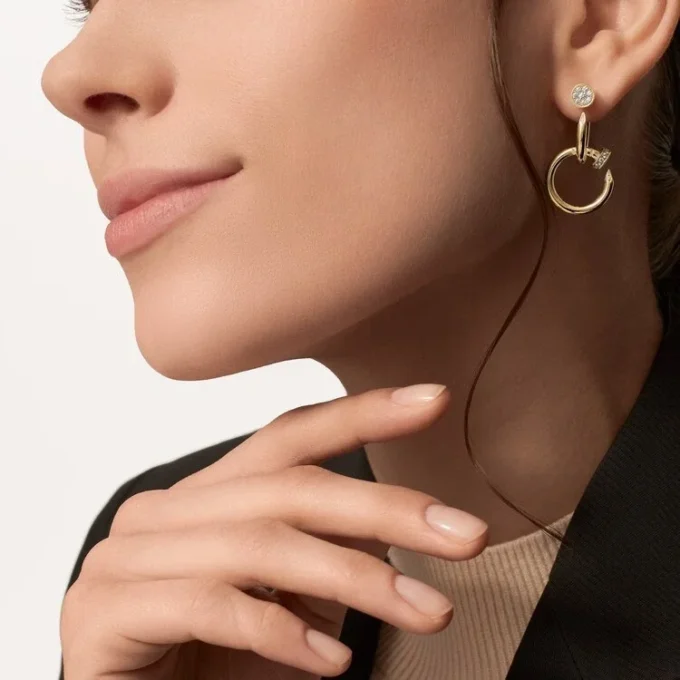 Juste Un Clou Earrings, Double, Diamonds Juste Un Clou Earrings, Double, Diamonds
