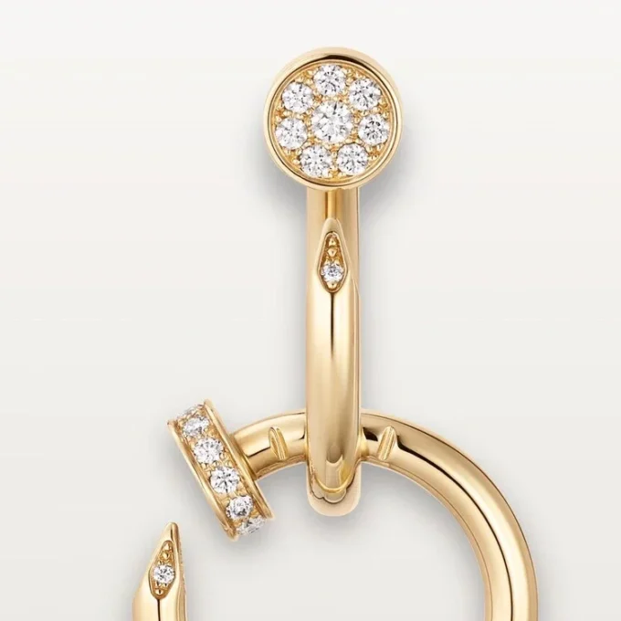 Juste Un Clou Earrings, Double, Diamonds Juste Un Clou Earrings, Double, Diamonds