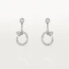 Juste Un Clou Earrings, Double, Paved Juste Un Clou Earrings, Double, Paved