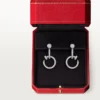 Juste Un Clou Earrings, Double, Paved Juste Un Clou Earrings, Double, Paved