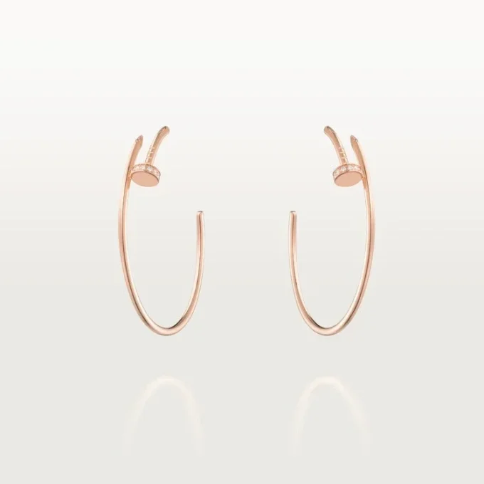 Juste Un Clou Earrings – Pink Gold, Diamonds – Cartier