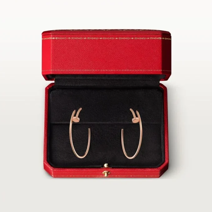 Juste Un Clou Earrings – Pink Gold, Diamonds – Cartier