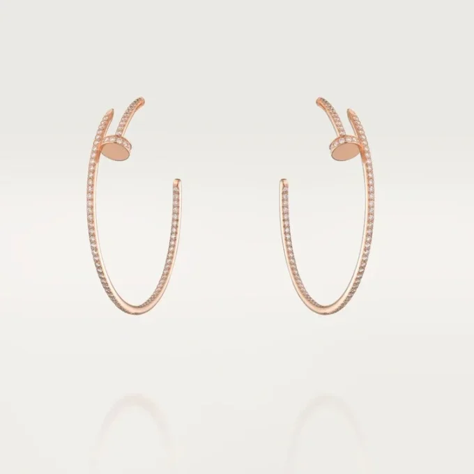 Juste Un Clou Earrings – Rose Gold, Diamonds – Cartier