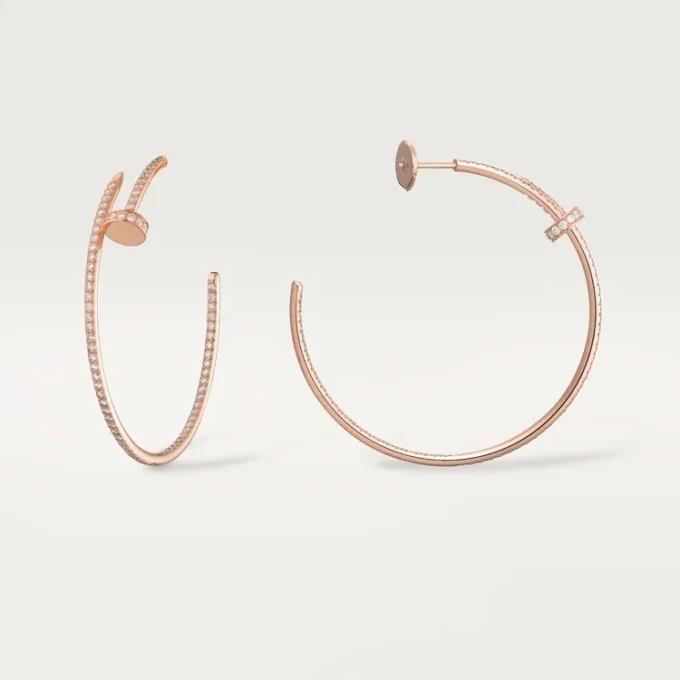 Juste Un Clou Earrings – Rose Gold, Diamonds – Cartier