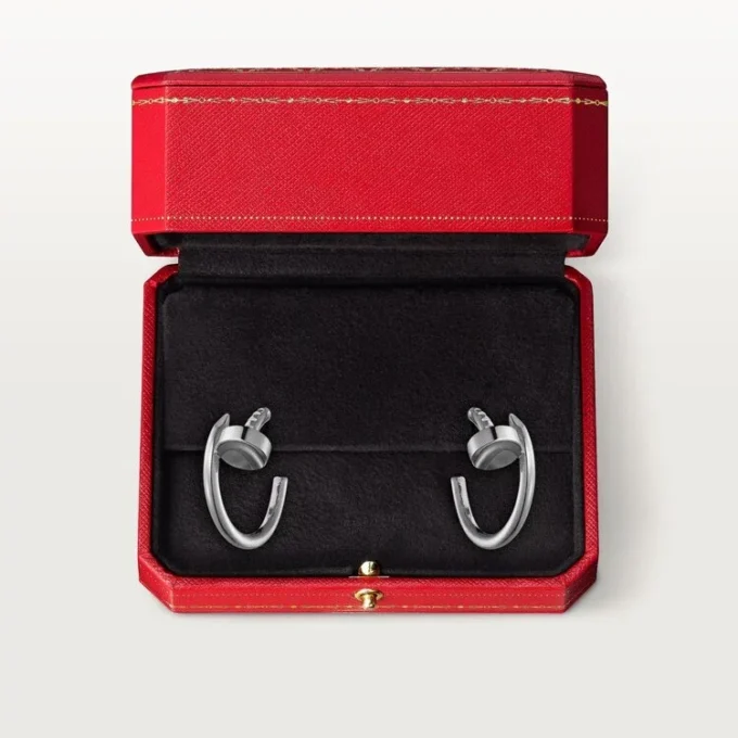 Juste Un Clou Earrings – White Gold – Cartier