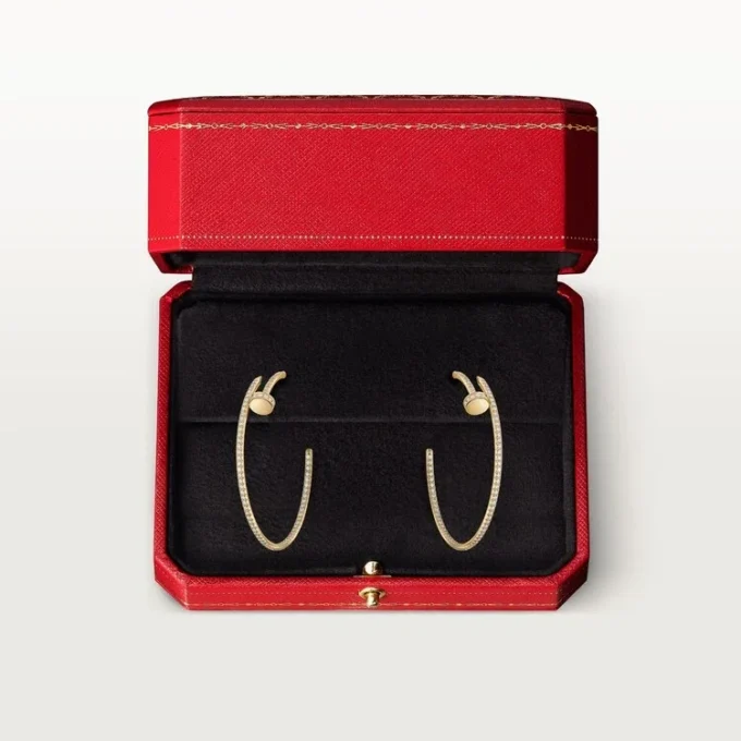 Juste Un Clou Hoop Earrings, Large Model, Paved Juste Un Clou Hoop Earrings, Large Model, Paved