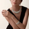 Le Voyage Recommence Bracelet, Emerald, Paved