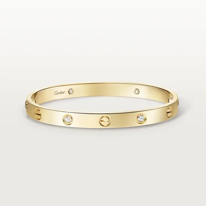 Love Bracelet, Classic Model, 4 Diamonds