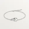 Love Bracelet, on Chain, Half-Paved