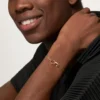 Love Bracelet, on Chain, Half-Paved