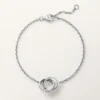 Love Bracelet, on Chain, Half-Paved