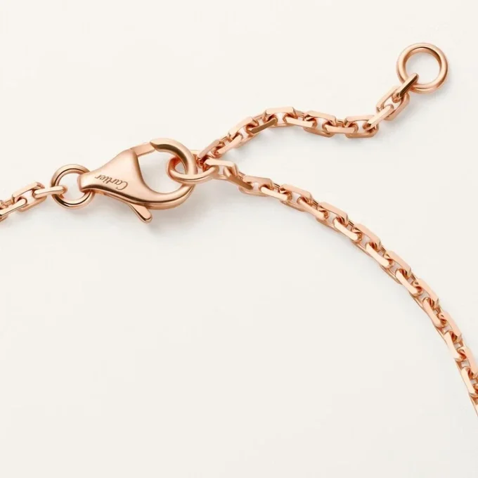 Love Bracelet, on Chain, Half-Paved
