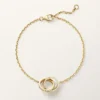 Love Bracelet, on Chain, Half-Paved