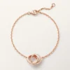 Love Bracelet, on Chain, Half-Paved