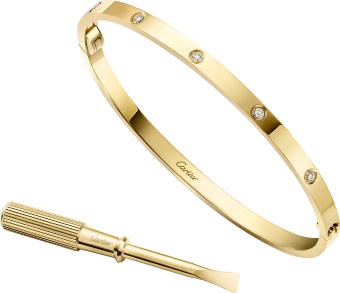 Love Bracelet, Small Model, 10 Diamonds
