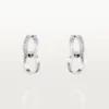 Love Earrings, Multiwear, Half-Paved Love Earrings, Multiwear, Half-Paved