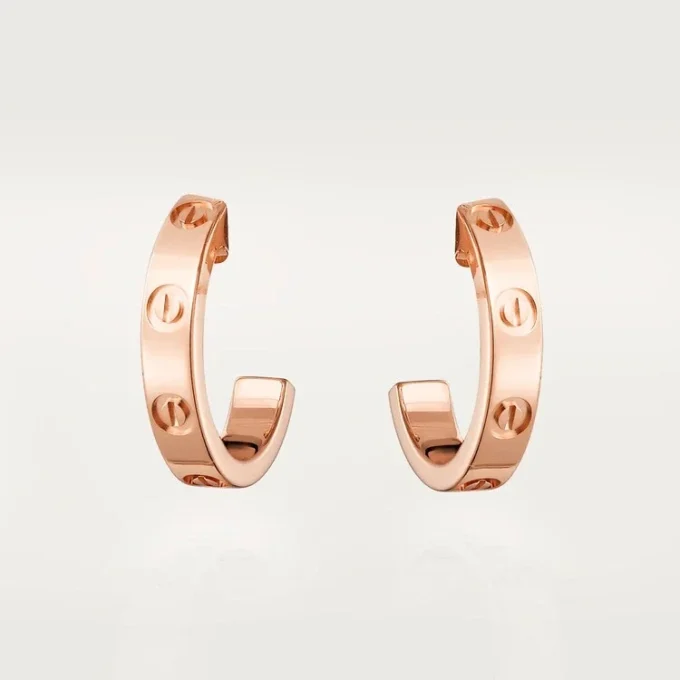 Love Earrings – Pink Gold – Cartier Love Earrings – Pink Gold – Cartier
